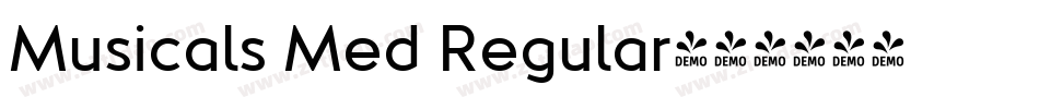 Musicals Med Regular字体转换